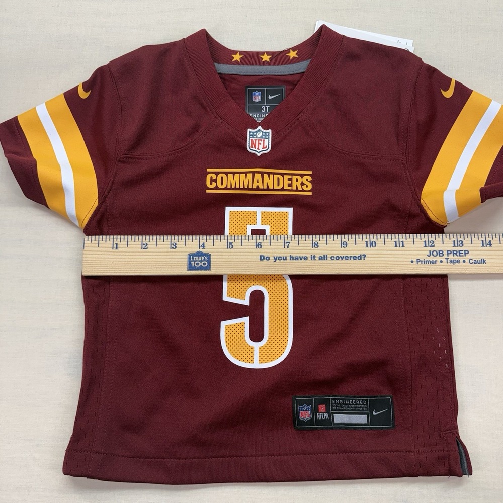 Nike Jayden Daniels Washington Commanders 5 Toddler 3T Burgundy Jersey 9Z1T1N9P9 - Picture 5 of 8